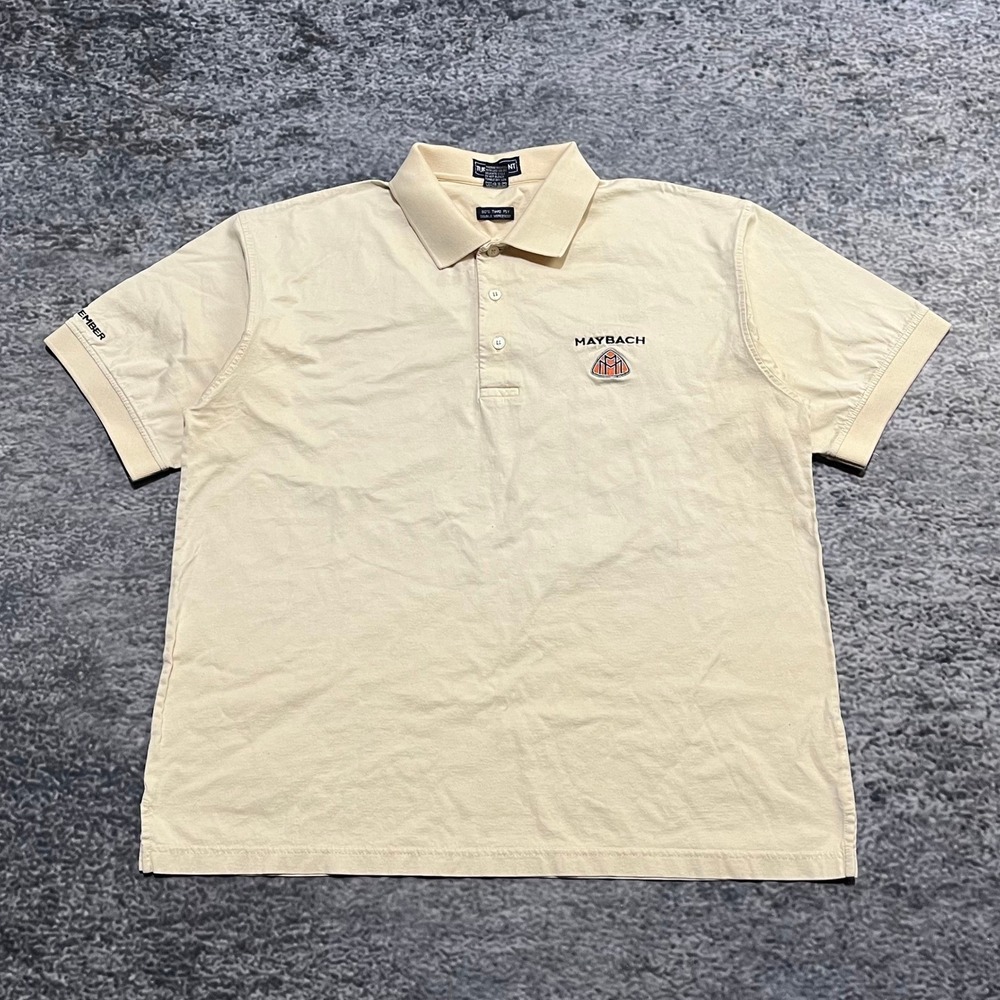 Maybach Polo‎ Shirt Team Member Mens Large Embroidered Logo Mercerized Cotton